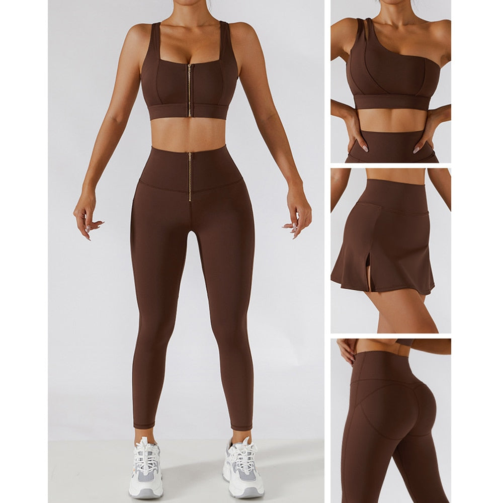 2 Piece Sports Suit Seamless Yoga Set - Seductively Posh LLC