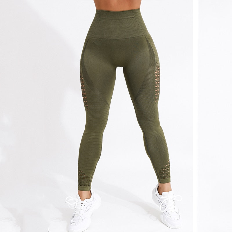 Mesh High Waist Push Up Leggings Seductively Posh LLC