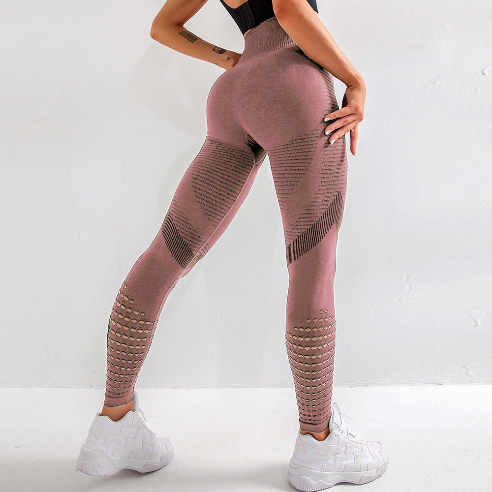 Mesh High Waist Push Up Leggings Seductively Posh LLC