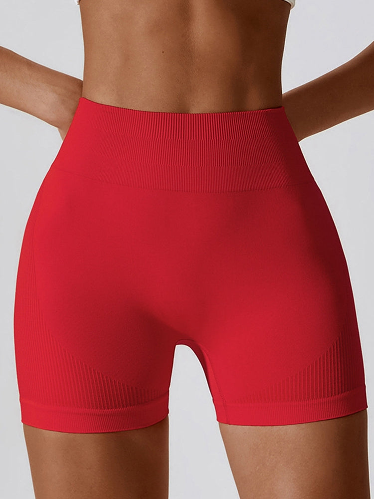 Wide Waistband Slim Fit Sports Shorts - Seductively Posh LLC