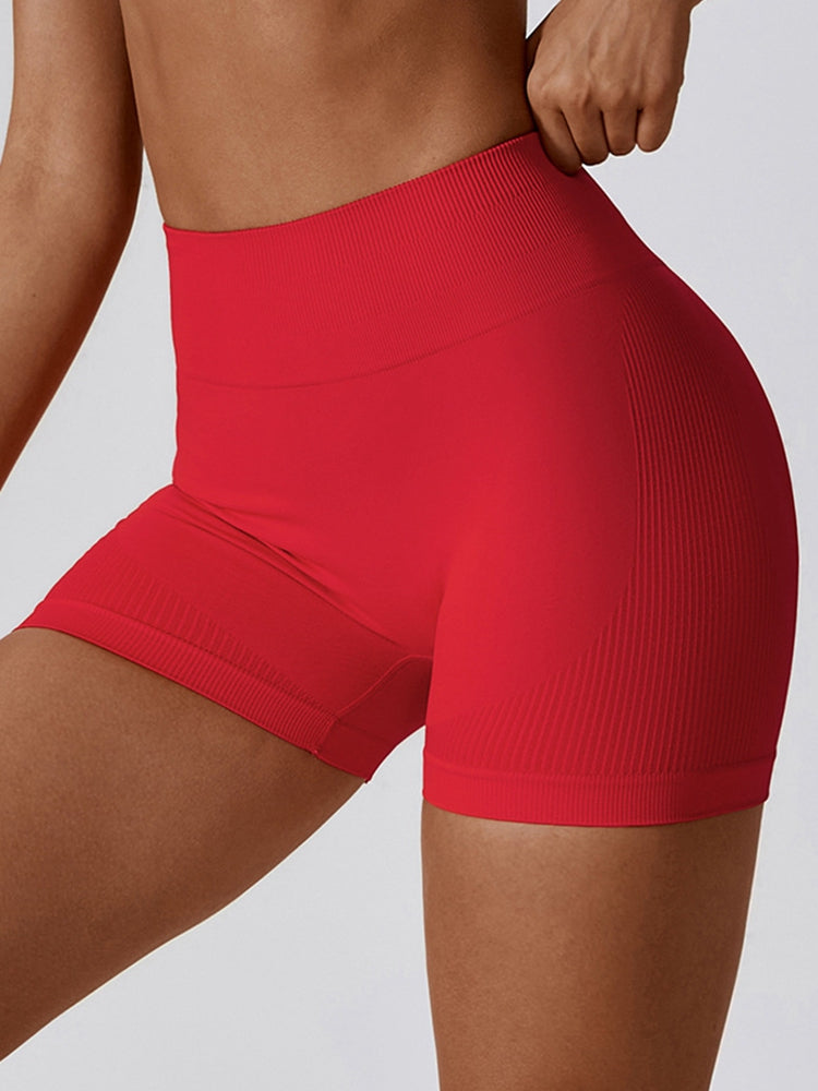 Wide Waistband Slim Fit Sports Shorts - Seductively Posh LLC